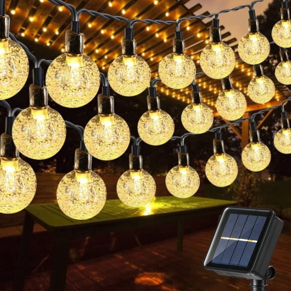 Solar String Lights Outdoor, 56ft 100 LED Globe String Light with 8 Mode, Waterproof Solar Patio Lights for Garden, Lawn, Gazebo, Yard, Outdoor Decor (Warm White)