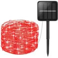 thumbnail image 1 of Solar String Lights Outdoor, 66FT 200 LED Copper Wire Lights, 8 Modes Solar Powered Fairy Lights, Waterproof Decoration Lights for Garden Yard Party Wedding Christmas (Red), 1 of 8