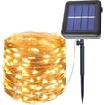 thumbnail image 1 of Solar String Lights Outdoor, 99FT 300 LED Copper Wire Lights, 8 Modes Solar Powered Fairy Lights, Waterproof Decoration Lights for Garden Yard Party Wedding Christmas (Warm White), 1 of 8