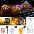 thumbnail image 1 of Solar String Lights Outdoor, Solar Fairy Lights 65.6ft/20m 200 LED 8 Modes Garden Solar Lights Waterproof Garden Lights Copper Wire Lighting for Patio Yard Party, Colorful, 1 of 7