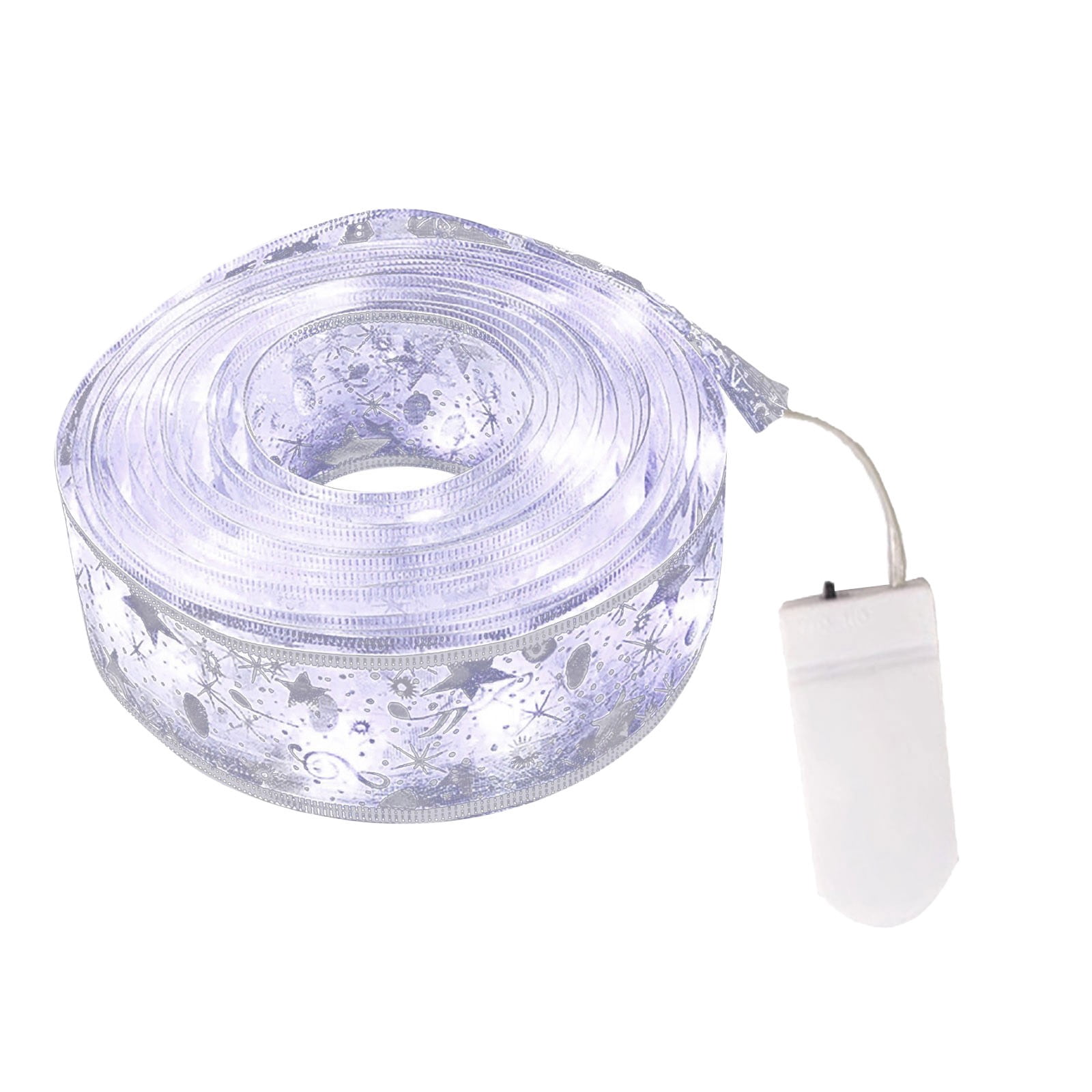 Solar String Lights Warm 10 Ft Christmas Ribbon Fairy Lights Christmas ...