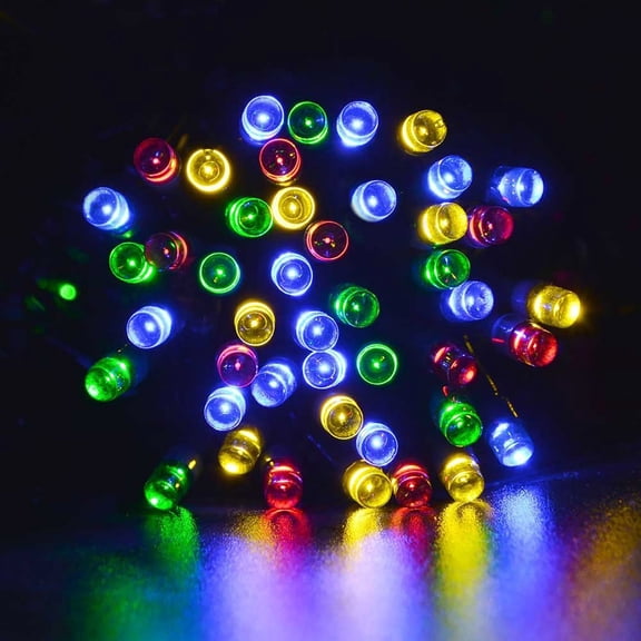 Solar Strip Lights Outdoor 100 LED Outdoor Solar Powered String Light Cool Christmas Party Lamp 12M