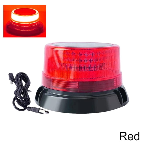 Solar Strobe Warning Safety Flashing Light/Ceiling Strobe Light, with Strong Magnetic Base Waterproof for Construction, Traffic, Factory, Crane Tower, Boat Navigation