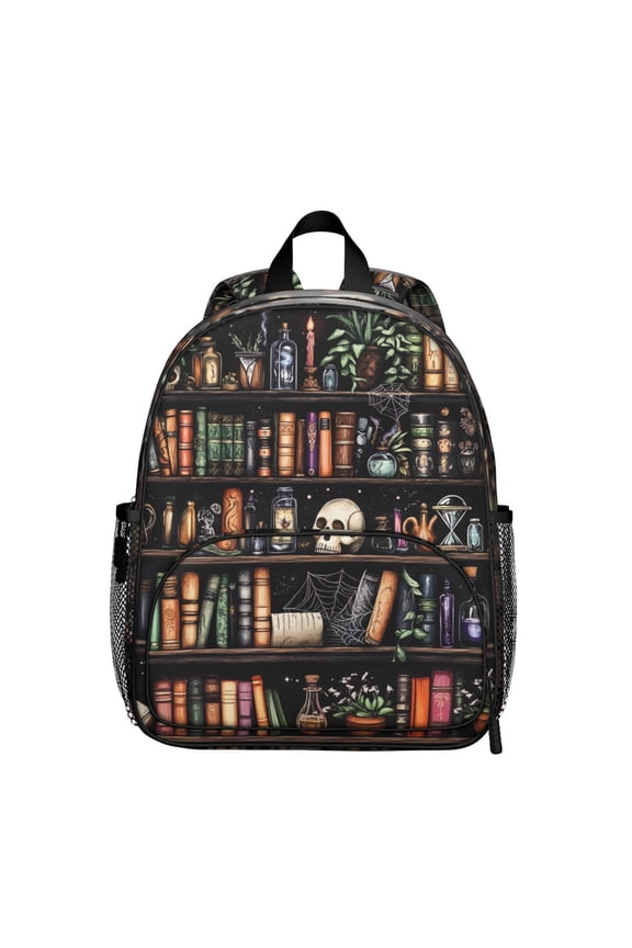 Solar Student Backpack – Gothic Celestial Moon Starry Night Steampunk Dark Cosmic Eclipse Astral Mystical Sky Design