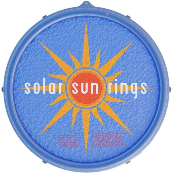Solar Sun Rings 60 Inch Above Ground or Inground Swimming Pool Hot Tub Spa Heating Accessory Circular Heater Solar Cover, Blue (Cover Only)