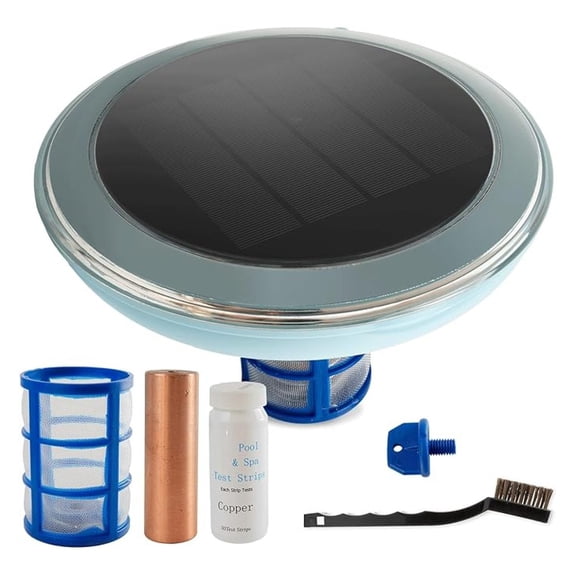 Solar Swimming Pool Clarifier Reduce Chlorine up to 30,000Gal Prevent Cloudy Water Purifier