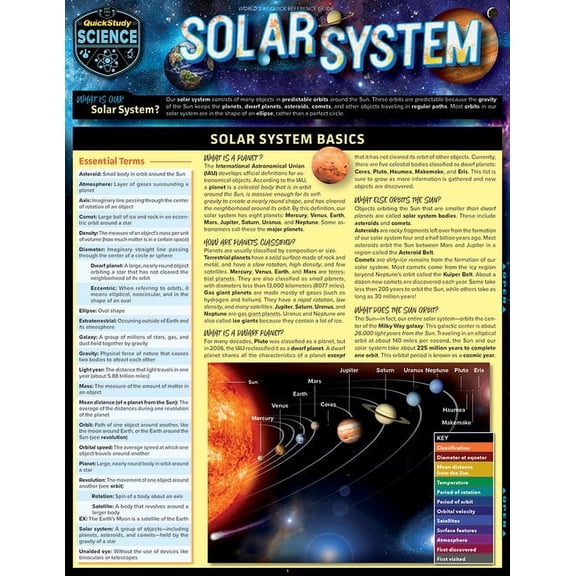 Solar System: A Quickstudy Laminated Reference Guide (Other)