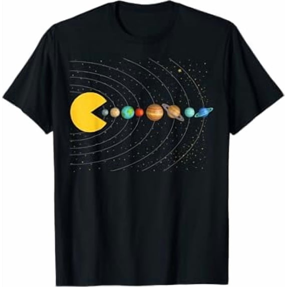 Solar System Astronomy Space Video Games Funny Gifts Graphic T-Shirt