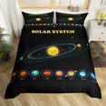 thumbnail image 1 of Solar System Bedding Twin Size Outer Space Bedding Set Universe Themed Bedroom Decor Comforter Cover,Space Galaxy Starry Sky Planet Print Bedding Space Theme Bedspread Cover, 1 of 4