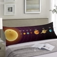 thumbnail image 1 of Solar System Body Pillow Cover Outer Space Universe Galaxy Planet Long Pillow Case Protector with Zipper Decorative Rectangle Soft Large Pillow Cases Covers for Bedding,Couch,Sofa,Home Gift 20"x54", 1 of 4
