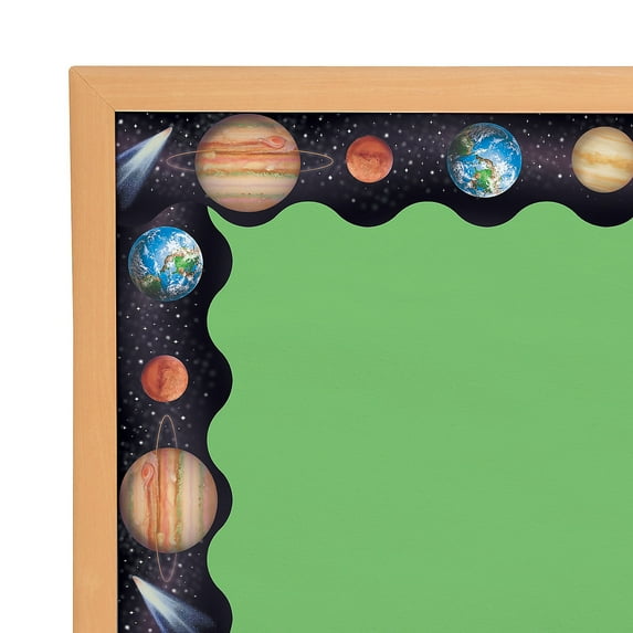 Solar System Bulletin Board Border, Educational, Party Supplies, 12 Pieces