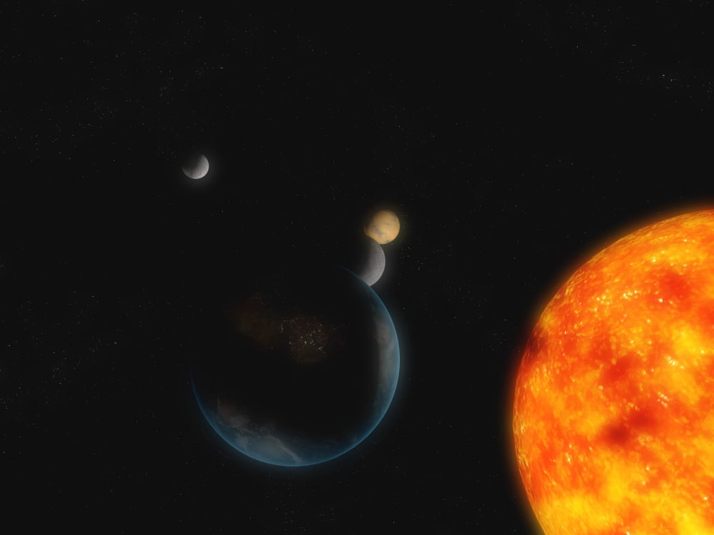 Solar System Canvas Art - Carbon LotusStocktrek Images (16 x 12)