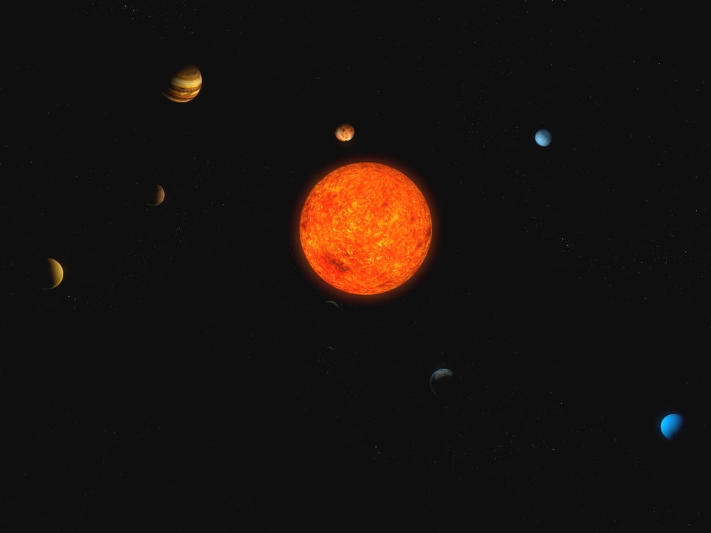 Solar System Canvas Art - Carbon LotusStocktrek Images (32 x 24)