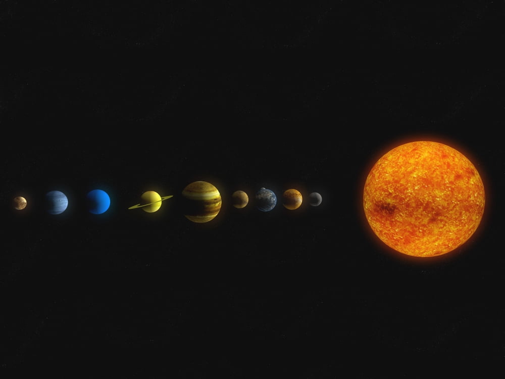 Solar System Canvas Art - Carbon LotusStocktrek Images (32 x 24)