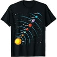 thumbnail image 1 of Solar System Colorful Space Planets Educational Kids T-Shirt, 1 of 4