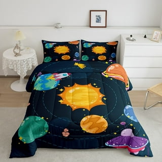 As Seen on TV ZIPIT Bedding Set, Outer Space (Twin) 