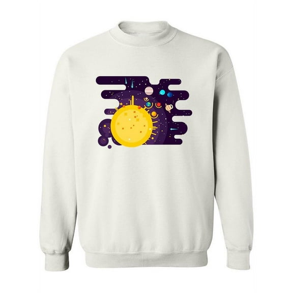 Solar System Design. Sweatshirt Women -Image by Shutterstock, Female Medium