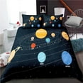 thumbnail image 1 of Solar System Duvet Cover Set Outer Space Galaxy Bedding Sets Universe Planets Comforter Cover Astron, 1 of 5