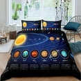 thumbnail image 1 of Solar System Duvet Cover Set Twin King Microfiber Outer Space Galaxy Bedding Set Universe Planet Ast, 1 of 5