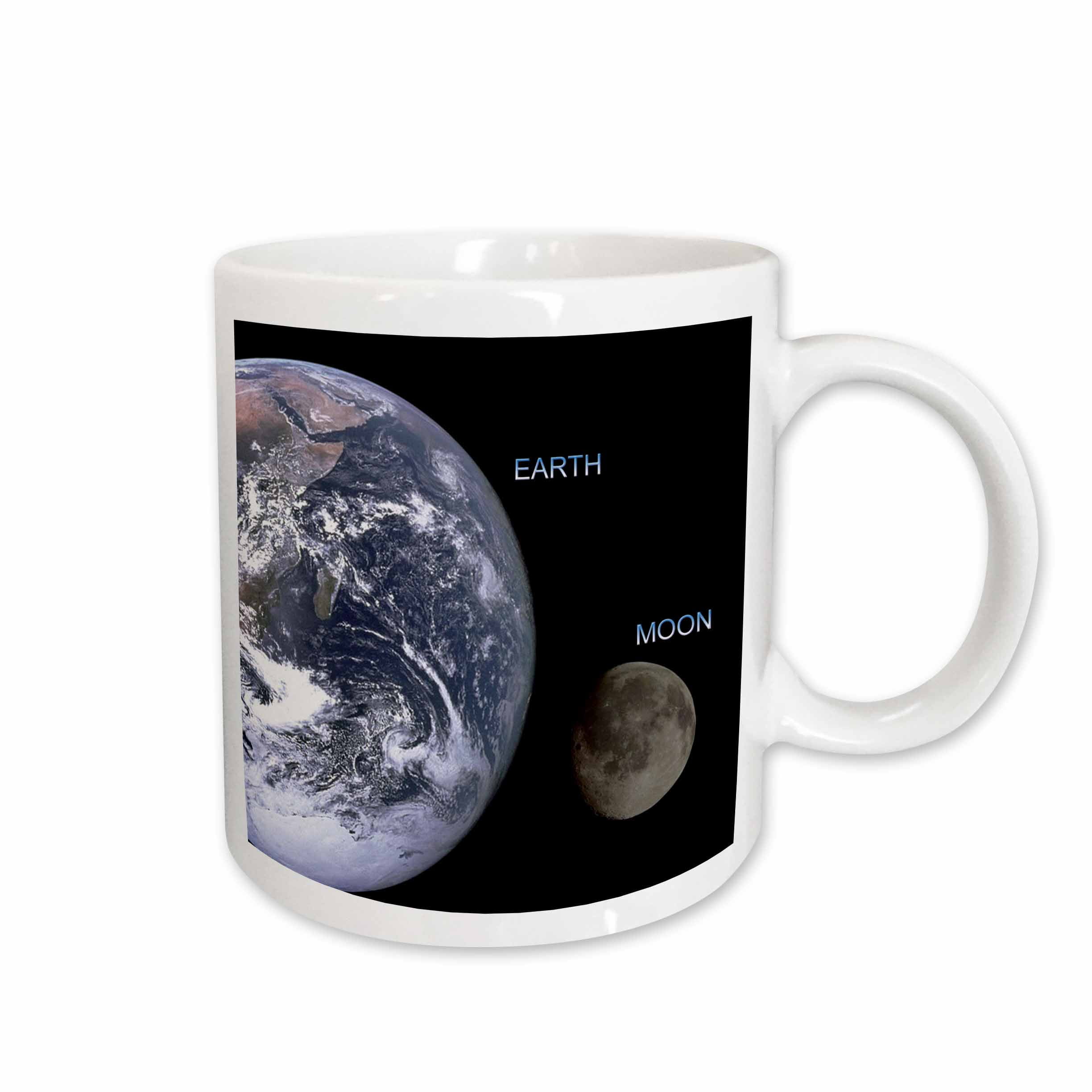 3drose, Solar System - Earth and Moon, 11oz Mug - Walmart.com