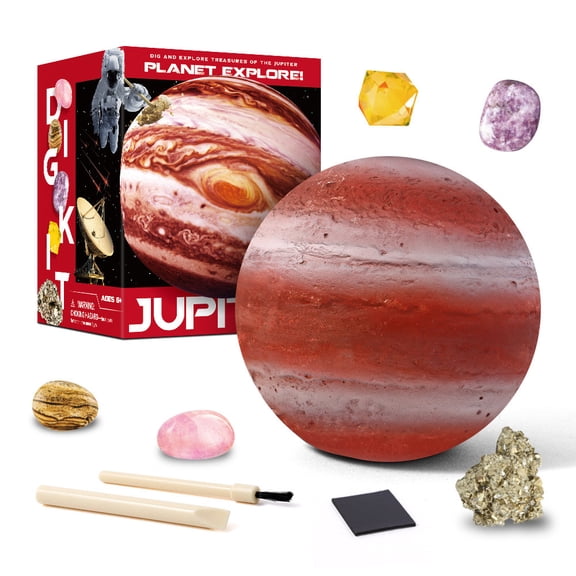 Solar System Eight Planets Gemstone Dig Kit, Science Exploration Archaeology Discovery, Planet Mining Set, Educational Geology Learning Tool, Multicolor