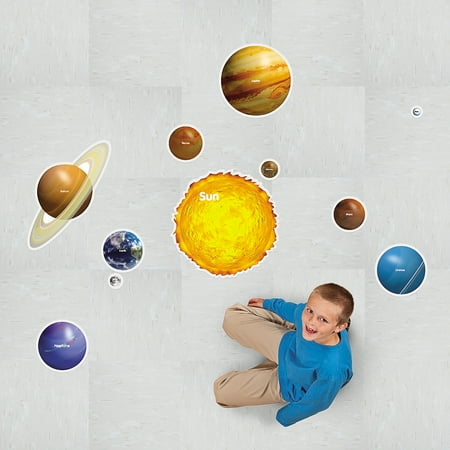 Solar System Floor Clings - Educational - 10 Pieces