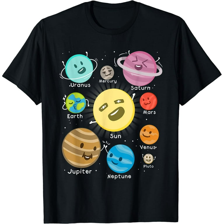 Solar System Funny Outer Space Planet Party T Shirt Solar System Funny Outer Space Planet Party T Shirt