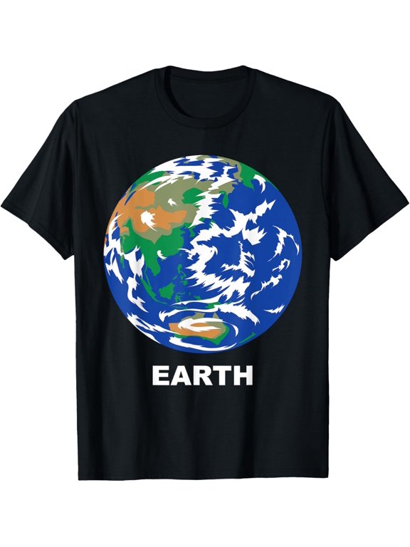 Solar System Group Costumes - Earth Terrestrial Planet T-Shirt men and women can wear, black, white, gifts