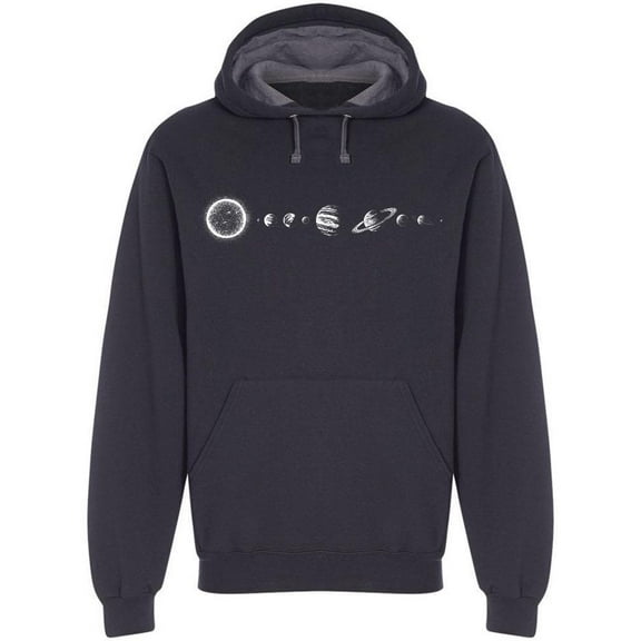 Solar System Hoodie Men -Image by Shutterstock, Male Large