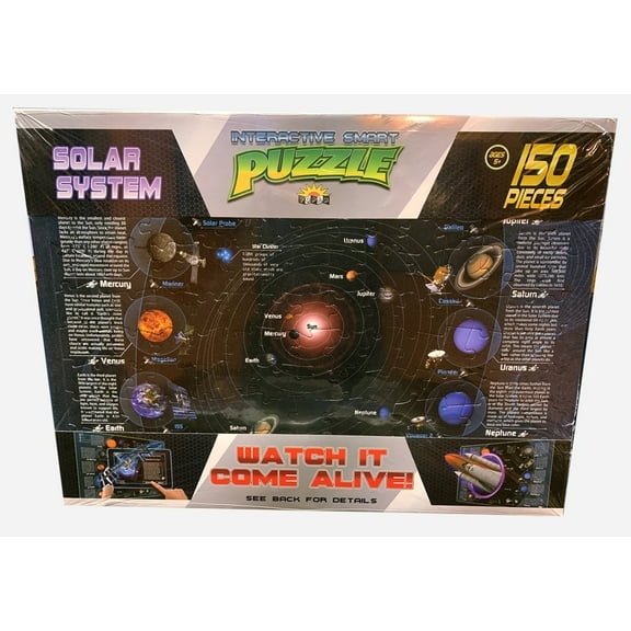 Solar System Interactive Puzzle With 4D Educational App - 150 Pieces