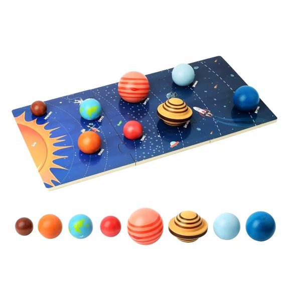 Solar System Interlocking Building Block Set - 3D Planet Assembly Toy for Kids | Educational Space-Themed Construction Model for Boys Girls Ages 6+