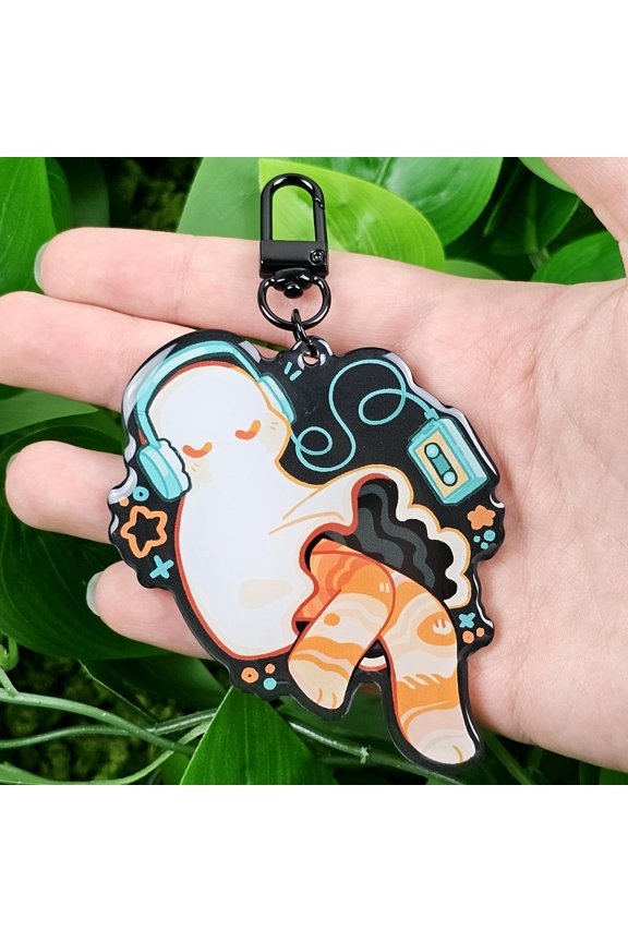 Solar System Jupiter Ghost Acrylic Keychain