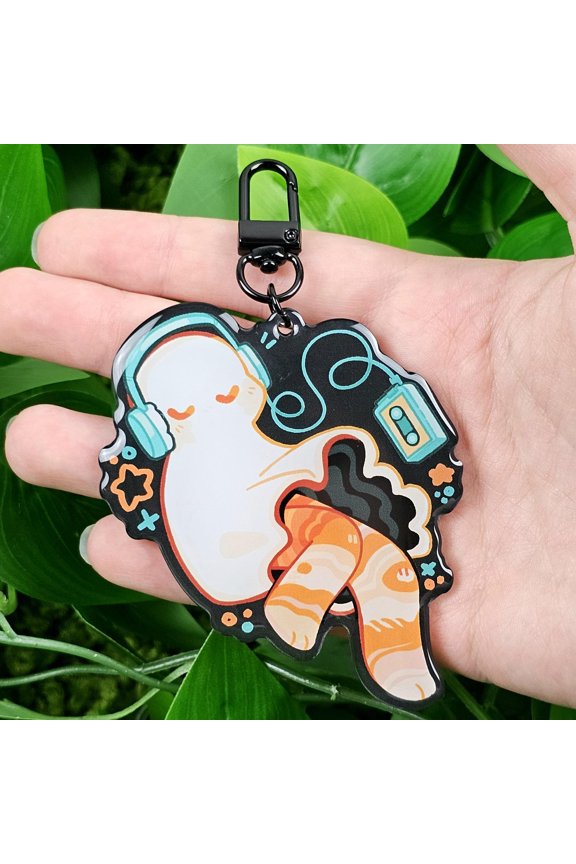Solar System Jupiter Ghost Keychain! (1 keychain)