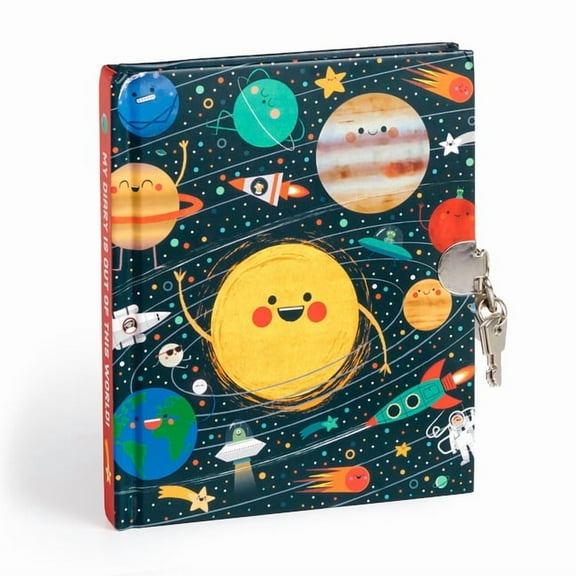 Solar System Locked Diary, (Hardcover)