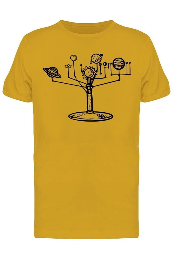 Solar System Mechanical Model T-Shirt Men -Image by Shutterstock, Male Medium