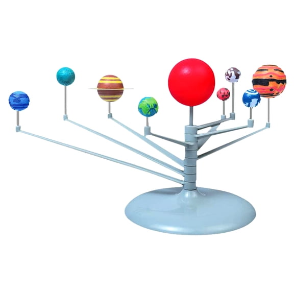 Solar System Model Kit for, 9 Planets Astronomy DIY Painting Set with Brush Stand, Educational Space Toys for Classroom Learning Home Activity