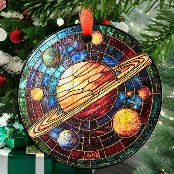 Solar System Ornament Suncatcher, Planetary Suncatcher, Astronomy Lover, Space Enthusiast, Celestial Decor Lover, Science Gift, 2025, Holiday 2025, Seasonal Holiday Decor, Holiday