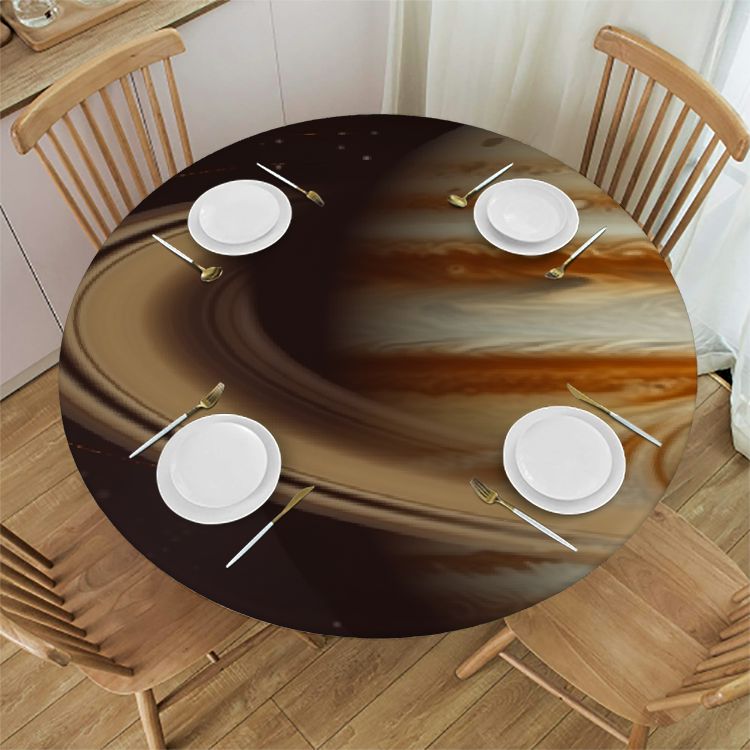 System Tablecloth Solar System Pattern Round decorative tablecloth can be washed and ...