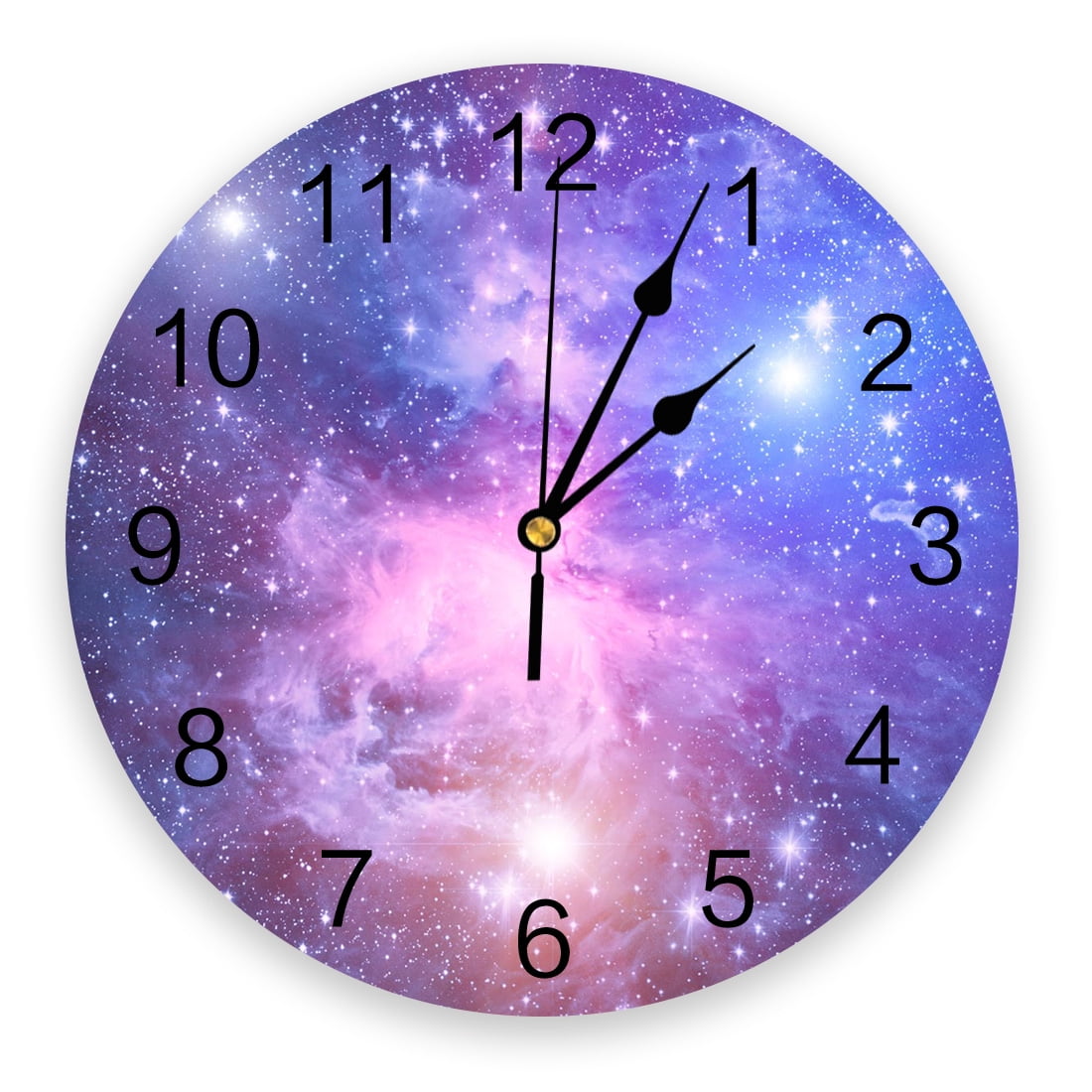 Solar System Around The Sun Rotating Label Round Wall Clock for