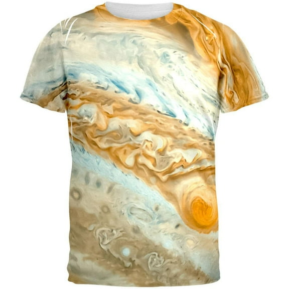 Solar System Planet Jupiter All Over Adult T-Shirt - Large