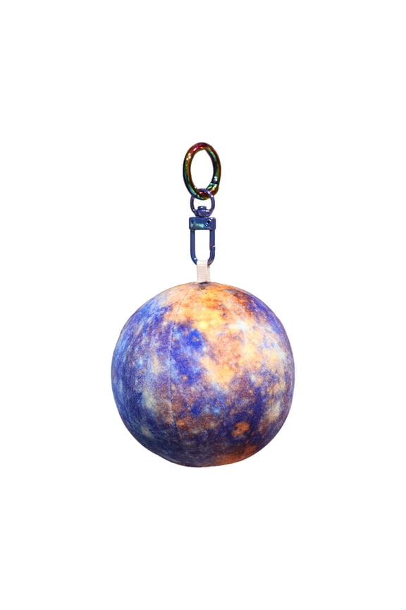 Solar System Planet Plush Keychain Pendant, Realistic Celestial Body Bag Charm, Soft Stuffed Space Decor Accessory for Backpacks & Keys