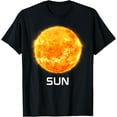 thumbnail image 1 of Solar System Planet Sun Outer Space T-Shirt men and women can wear, black, white, gifts, 1 of 4