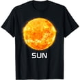 thumbnail image 1 of Solar System Planet Sun Outer Space T-Shirt men and women can wear, black, white, gifts, 1 of 4