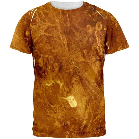 Solar System Planet Venus All Over Adult T-Shirt - 2X-Large