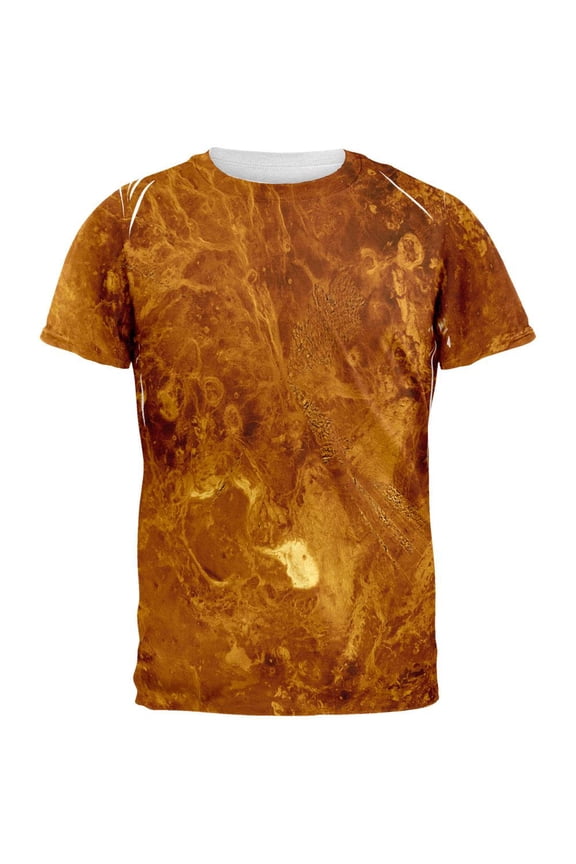 Solar System Planet Venus All Over Adult T-Shirt - Large