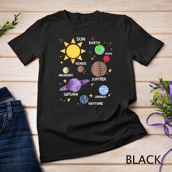 Solar System Planets Astronomy Celestial Science Classroom Physics T-Shirt
