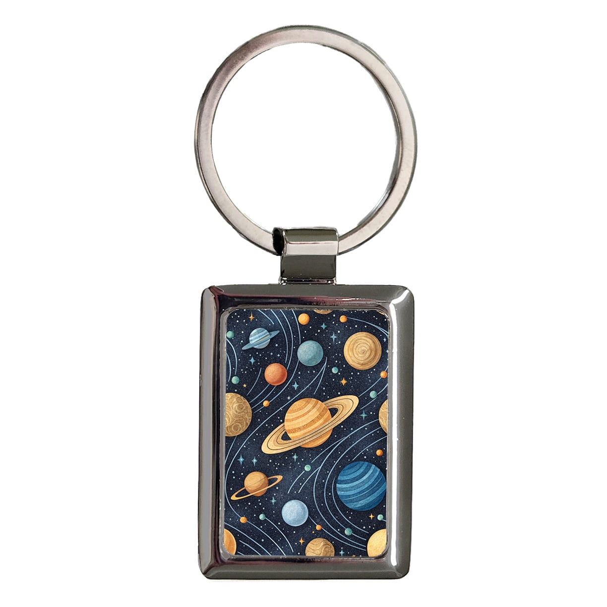 Solar System Planets Awesome Metal Rectangle Keychain - Walmart.com