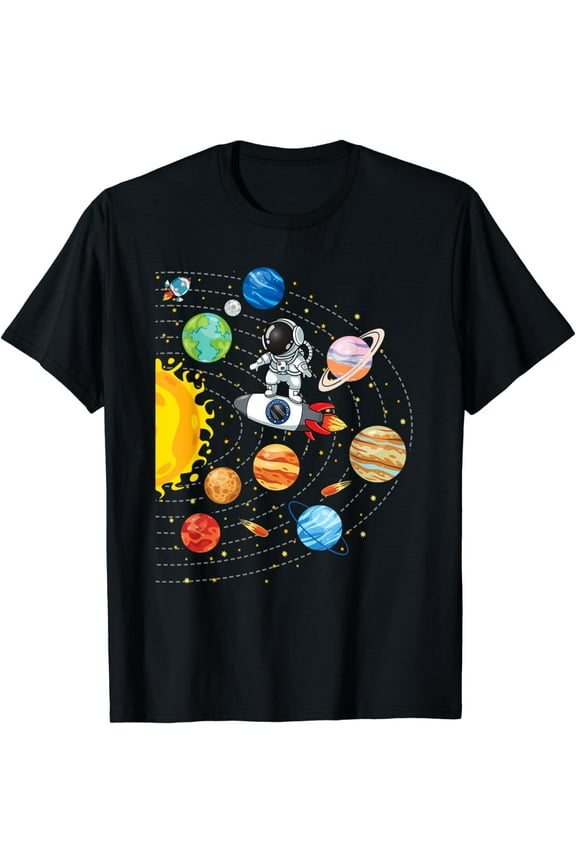 Solar System Planets Science Space Astronaut Universe Galaxy T-Shirt