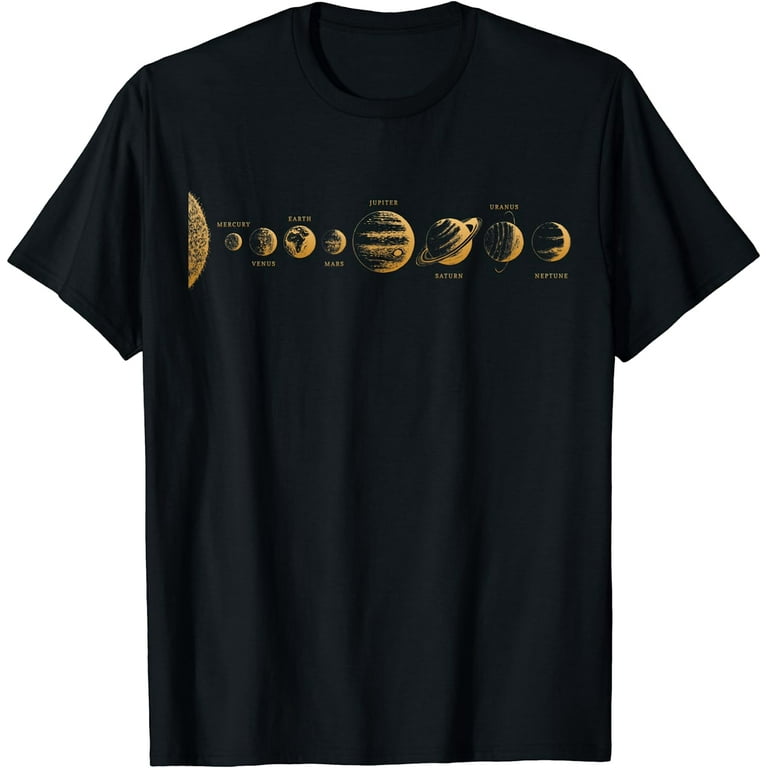 Planets In Solar System - Science Tee Shirt Planets In Solar System - Science Tee Shirt