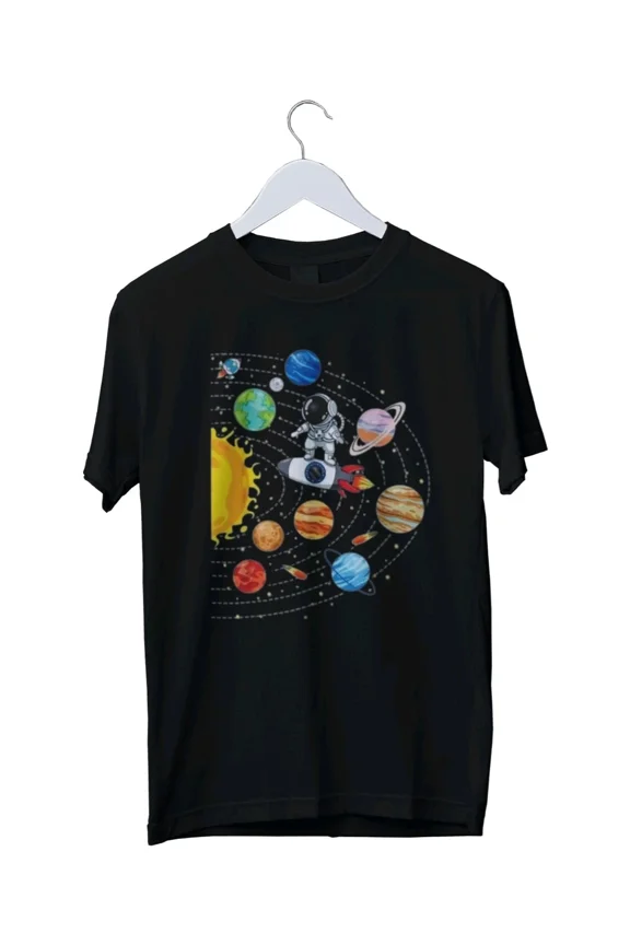 Solar System Planets Science Space Graphic Unisex T-Shirt S M L XL 2 3 4 XL